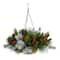 2ft. LED Pine & Berries Artificial Christmas Hanging Basket